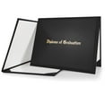 thumbnail image 1 of GraduationMall Imprinted Diploma Cover for Certificate, 8.5x 11 inches, Black, 1 of 5