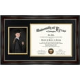 GraduationMall Mahogany Certificate Diploma Frame for 8.5 x 11