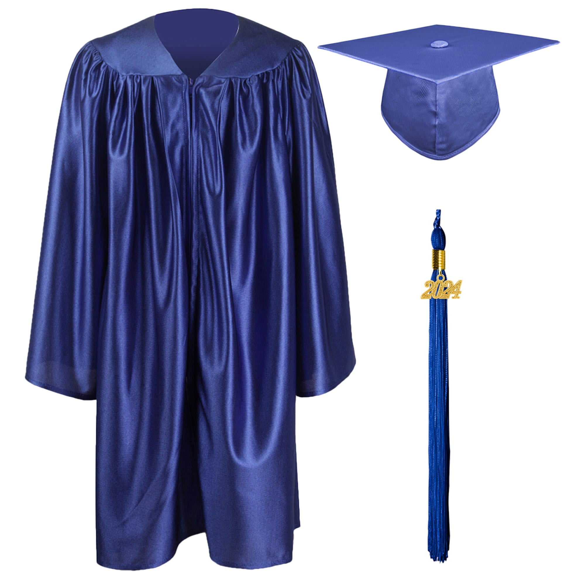 JIN JING BAO Preschool Gown and Kindergarten Graduation Cap Gown Stole  Package with 2023+2024 Tassel