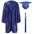 thumbnail image 1 of GraduationMall Shiny Kindergarten & Preschool Graduation Gown Cap Set with 2026 Tassel Royal Blue 27(3'6"-3'8"), 1 of 6