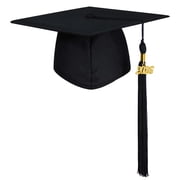 GraduationMall Unisex Adult Matte Graduation Cap with 2026 Tassel Black
