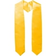 thumbnail image 1 of GraduationMall Unisex Adult Plain Graduation Stole 60" Gold, 1 of 4