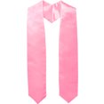 thumbnail image 1 of GraduationMall Unisex Adult Plain Graduation Stole 60" Pink, 1 of 1