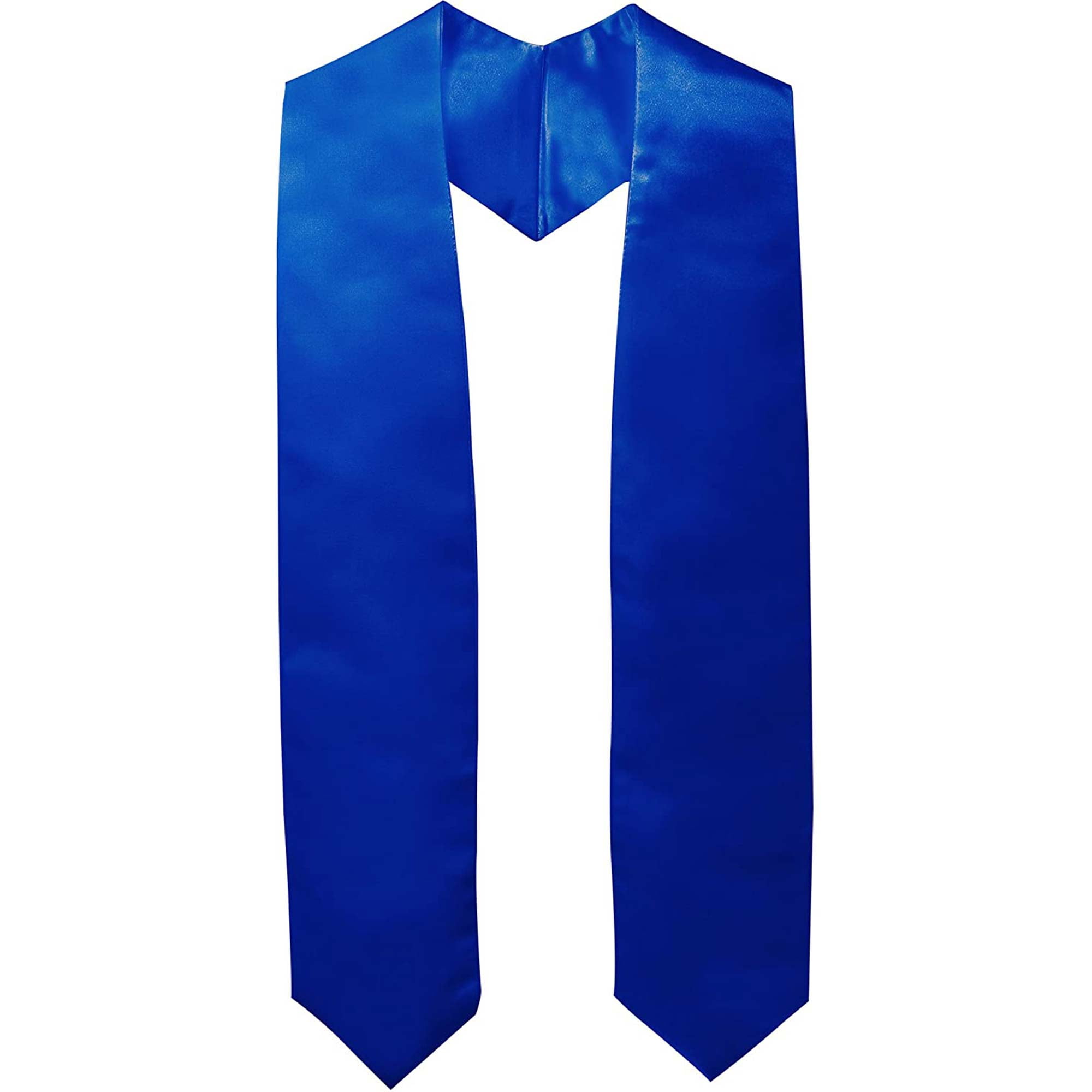 GraduationMall Unisex Adult Plain Graduation Stole 60" Royal Blue