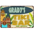thumbnail image 1 of Grady's TIKI BAR Island Sign Metal Wall Decor 16 x 24 Matte Finish Metal 116240058199, 1 of 1
