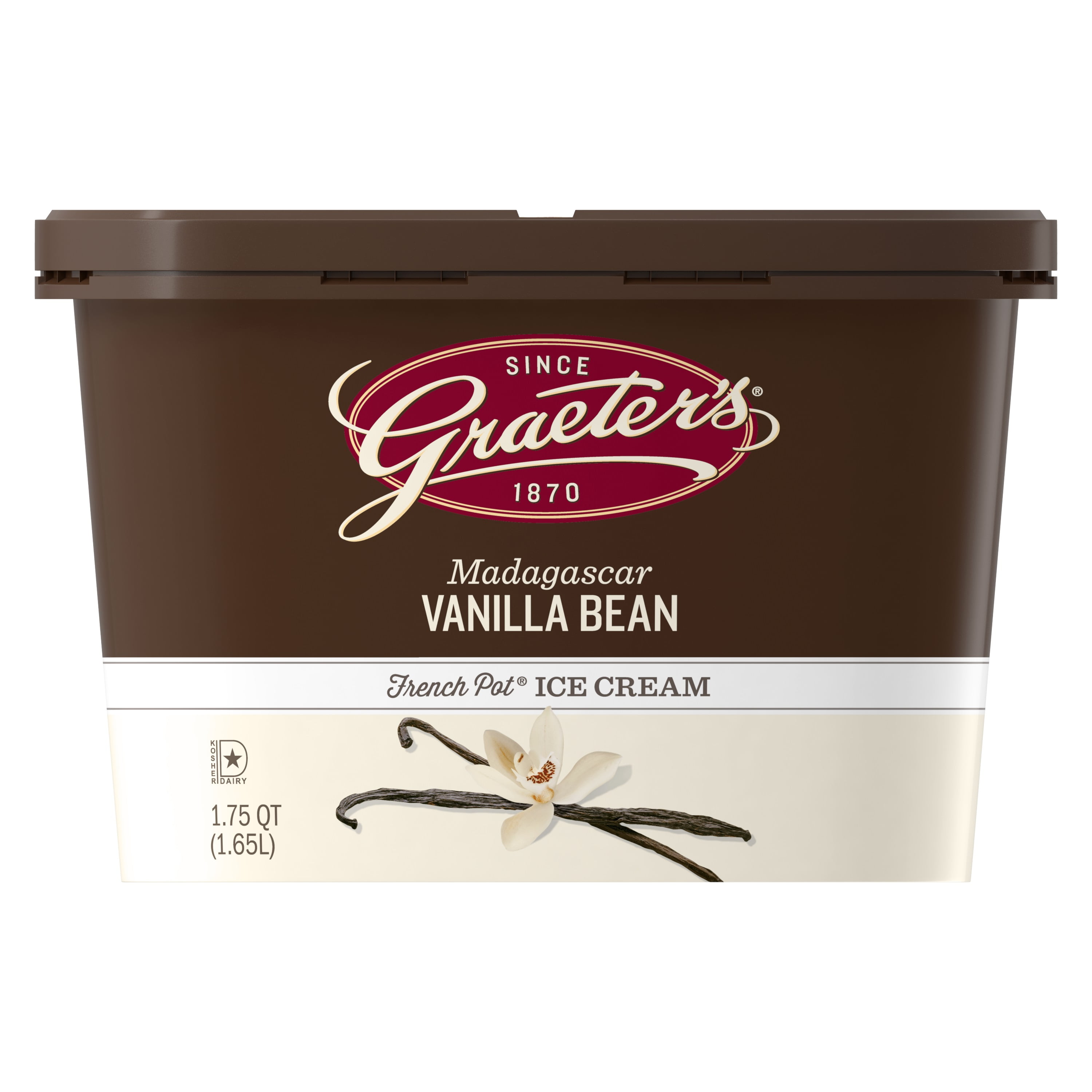 Graeter’s Madagascar Vanilla Bean, French Pot Ice Cream, 56 oz