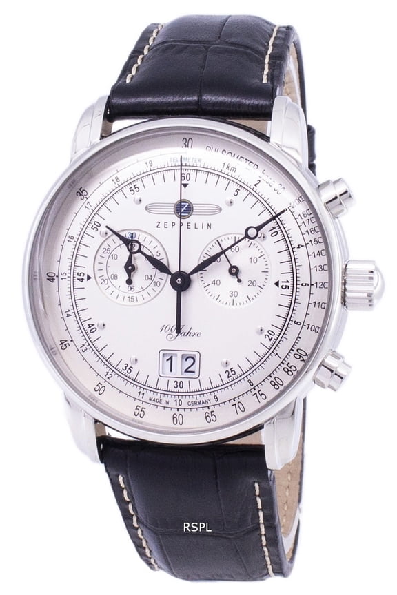 Graf Chronograph Big Date Watch with 12-hr Totalizer, #