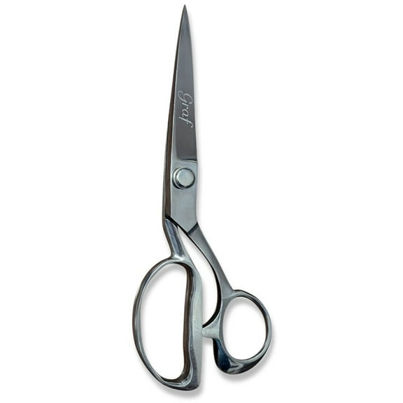 Graf Professional 10" Industrial Bent Trimmer Knife Edge Tailors Steel Shears Scissors Fabric