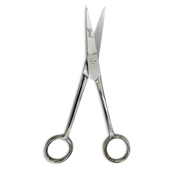 Graf Professional 6" Double-Curved Machine Stainless Steel Embroidery Scissors