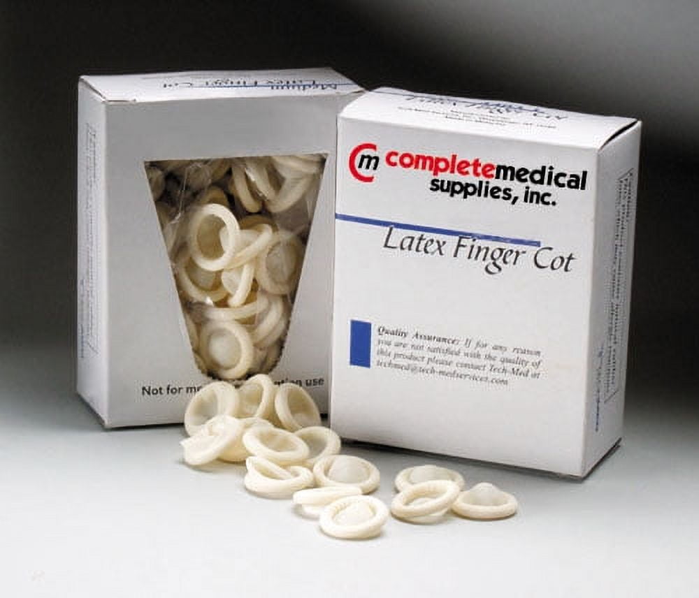 GF HEALTH PRODUCTS Grafco Latex Finger Cots, Box of 144, X-Large