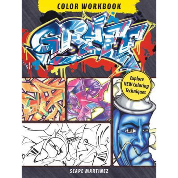 Pre-Owned Graff Color Workbook: Explore New Coloring Techniques (Spiral-bound) 1440318638 9781440318634