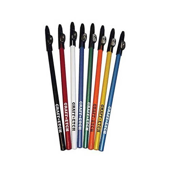 Graff Etch Pencil Me In Neon Color Etching Hair/Skin Pattern Color Pencils