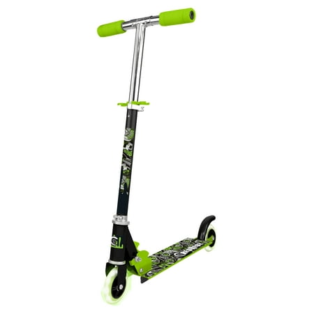 Graffiti 2 Wheel Kids Kick Scooter, Light-up Wheels, Ages 5+