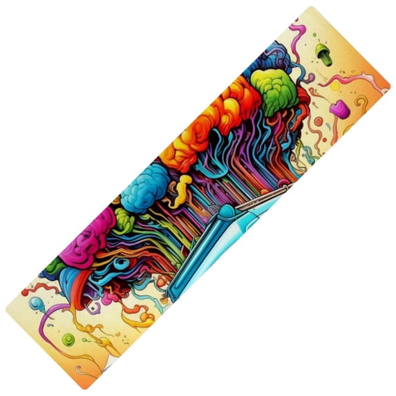 Graffiti , Absorbent Kitchen Mat Rug, Washable, 15.7"x59" Rectangular - Ideal for Kitchen Mats