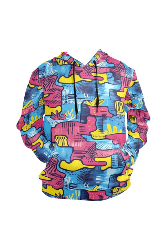 Graffiti Abstract Style Men’s Hoodies Sweatshirt Fleece Jackets Long Sleeve Sweatshirts