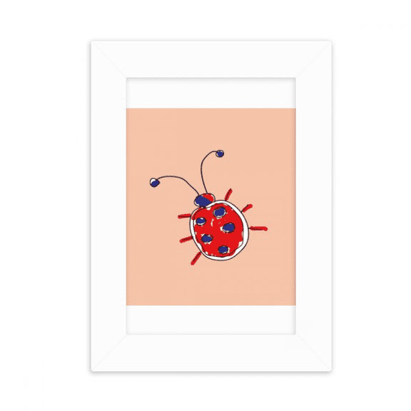Graffiti Animation Hand Painted Ladybug Desktop Photo Frame Picture Display Decoration Art Painting