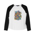 thumbnail image 1 of Graffiti Art -1 Printed 100% Cotton Long Sleeves Kid Raglan T-Shirt UTS_01 XL, 1 of 1