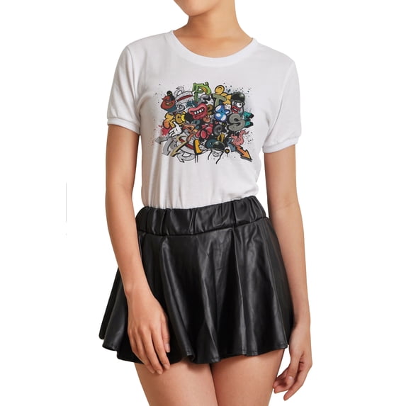 Graffiti Art -4 Printed 100% Cotton Short Sleeves T- Shirt WTS_07 2XL