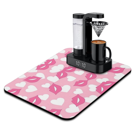 Graffiti Art Coffee Maker Mat - 4-Layer Non-Slip Mat for Espresso Machine, Classic Abstract