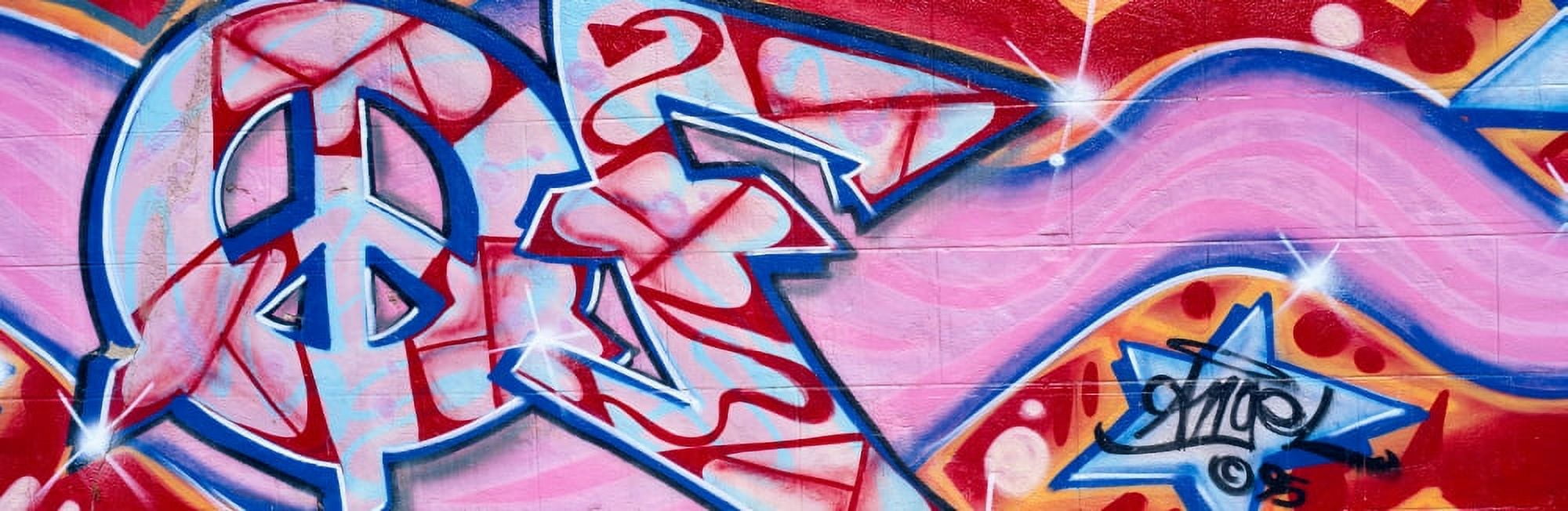 Graffiti Art Los Angeles California Canvas Art - Panoramic Images (27 x 9)