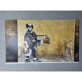 thumbnail image 1 of Graffiti Art, Street Canvas, Painting Poster, Banksy Music Wall Decor, Hip Hop Graffiti Artwork, Hip Hop Banksy Poster, Canvas Wall Decor - 3P-White Framed, 1 of 9