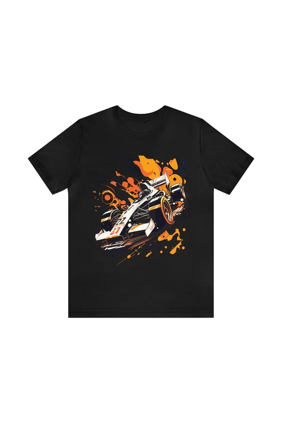 Graffiti Auto Racing Unisex Jersey Short Sleeve Tee, Graffiti Tee, Soft Style Shirt, Crew Neck Tee, Jersey Knit, Street Art Tee