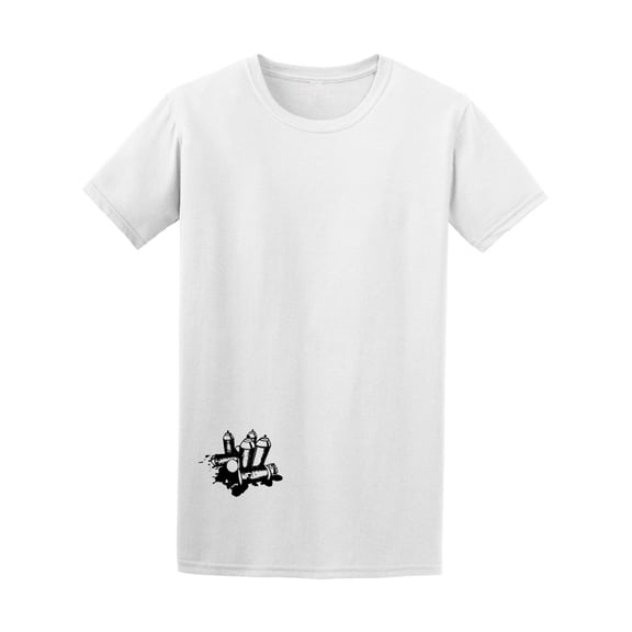 Graffiti Cans Sketch Men T-Shirt - Image by Shutterstock, Male XX-Large