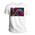 thumbnail image 1 of Graffiti Classic White 100% Cotton T-Shirt for Men - Comfortable Casual Wear - Breathable Fabric - Crew Neck Fashion Staple - Versatile Wardrobe Essential, 1 of 5