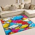 thumbnail image 1 of Graffiti Clouds Area Rug Washable 80 x 58 Floor Carpet Mat Non Slip for Bedroom Living Room Home Decor, 1 of 7