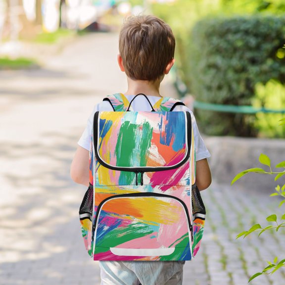 Graffiti Colorful Backpack Big Laptop Backpack Casual Daypack Quilted Large Capacity Large Bookbags