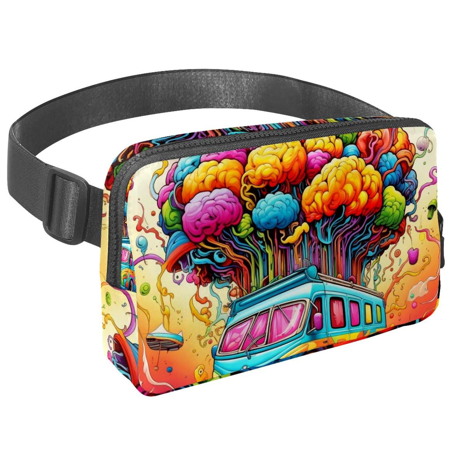 Graffiti Crossbody Bag Waist Pack Waist Bag Lightweight Adjustable with Extension Strap Unisex Fanny Pack