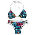 thumbnail image 1 of Graffiti Detachable Sponge Bikini Set with Adjustable Strap, Two-Pack - Ideal for Beach and Pool Parties!, 1 of 6