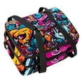 thumbnail image 1 of Graffiti Double-Layered Insulated and Refrigerated Large Capacity Lunch Bag with Two Compartments for Hand Carry - 7.1x11.4x16.1 Inches, 1 of 6
