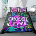 thumbnail image 1 of Graffiti Duvet Cover Set,Bedding Set for Kids and Adult, Home Decor, King Size, 1 of 4