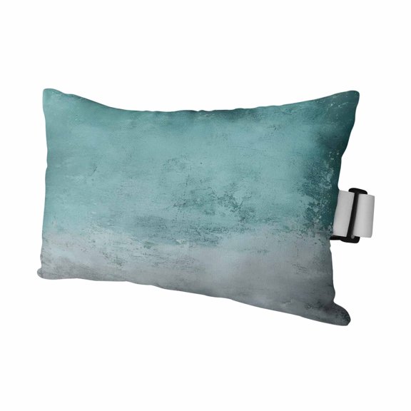 Graffiti Effects Modern Art Outdoor Chaise Lounge Pillows Retro Green Watercolor Lumbar Pillows with Insert Adjustable Elastic Strap Headrest Pillow for Recliner Patio Chair 1 Pack 11x16 Inch