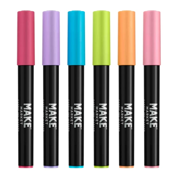 Marvy Uchida Graffiti Fabric Markers - Set of 6, Floral Colors