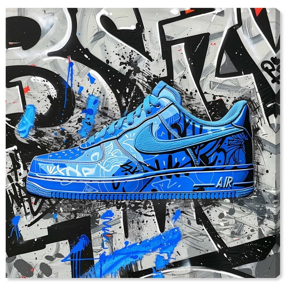 Graffiti Fabric Sneaker Canvas Urban Art Prints by Notoriart, Gallery Wrapped, 24" x 24"