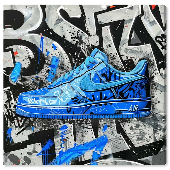 Graffiti Fabric Sneaker Canvas Urban Art Prints by Notoriart, Gallery Wrapped, 30" x 30"