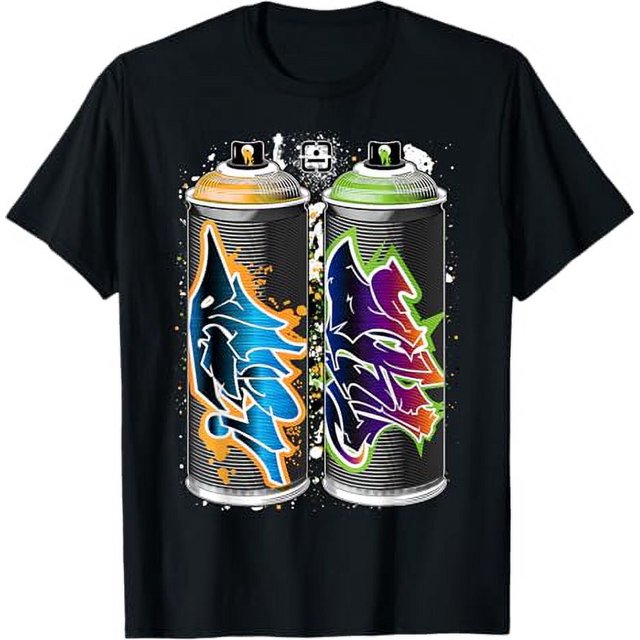 Graffiti Fat Cap Spray Paint Cans The Pillars of Urban Art TShirt