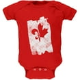 thumbnail image 1 of Graffiti French Canadian Fleur de Lis Maple Leaf Soft Baby One Piece Red 18-24 M, 1 of 1