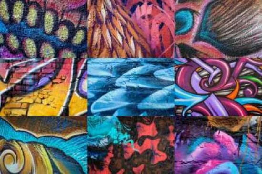 Graffiti I Canvas Art - Kathy Mahan (20 x 28)