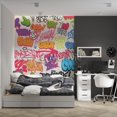 thumbnail image 1 of Graffiti Inscribed Wallpaper Stylish Graffiti Wallposter, 1 of 5