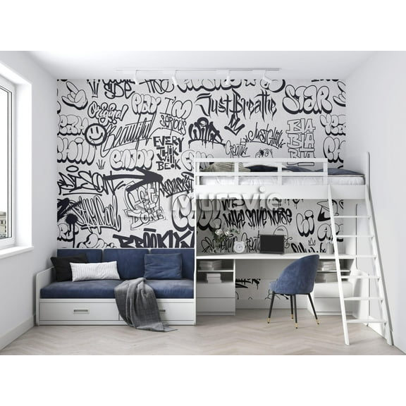 Graffiti Inscribed Wallpaper Stylish Graffiti Wallposter