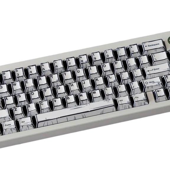 Graffiti Keycaps With Heat Sublimation Technology Fade Resistant Designs On Your Mechanical Keyboards