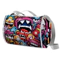 thumbnail image 1 of Graffiti Large Canvas Picnic Blanket - Waterproof Outdoor Mat for Camping, Beach, and Travel - Extra Thick, Portable, and Durable - Foldable and Easy to Clean - Family Size, 1 of 6
