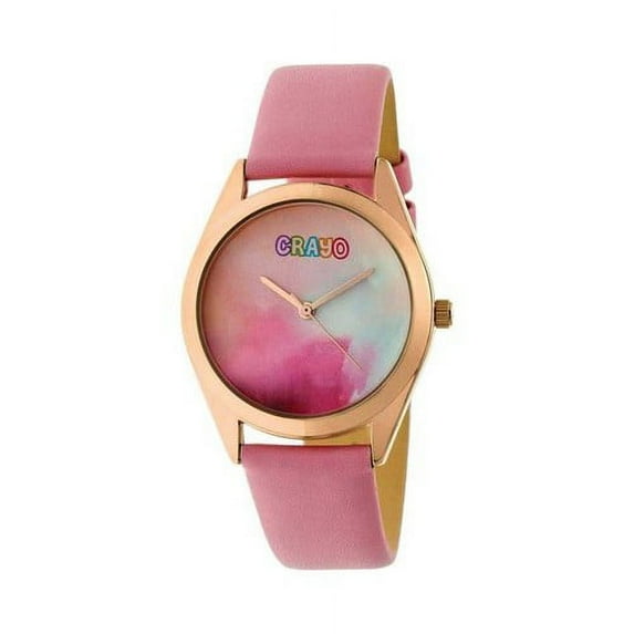 Graffiti Leather Band Watch