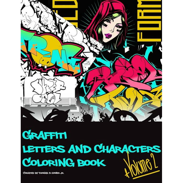 Coloring Pages Graffiti Letters