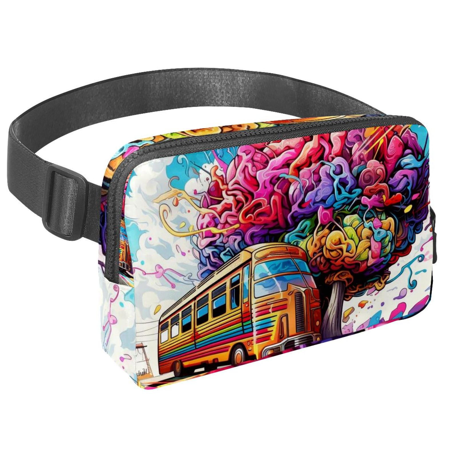Graffiti Lightweight Adjustable Waist Pack Fanny Pack Crossbody Bag with Extension Strap Unisex