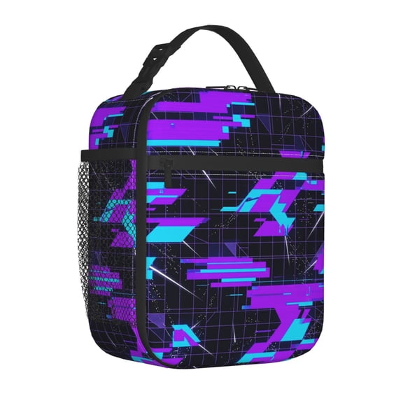Graffiti Lunch Box, Reusable Insulated Lunch Bag, Cyberpunk Universe Meal Prep Cooler Tote For Work, Picnic, Daily Life And Hiking