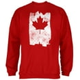 thumbnail image 1 of Graffiti Maple Leaf Canadian Flag Mens Sweatshirt Red X-LG, 1 of 1